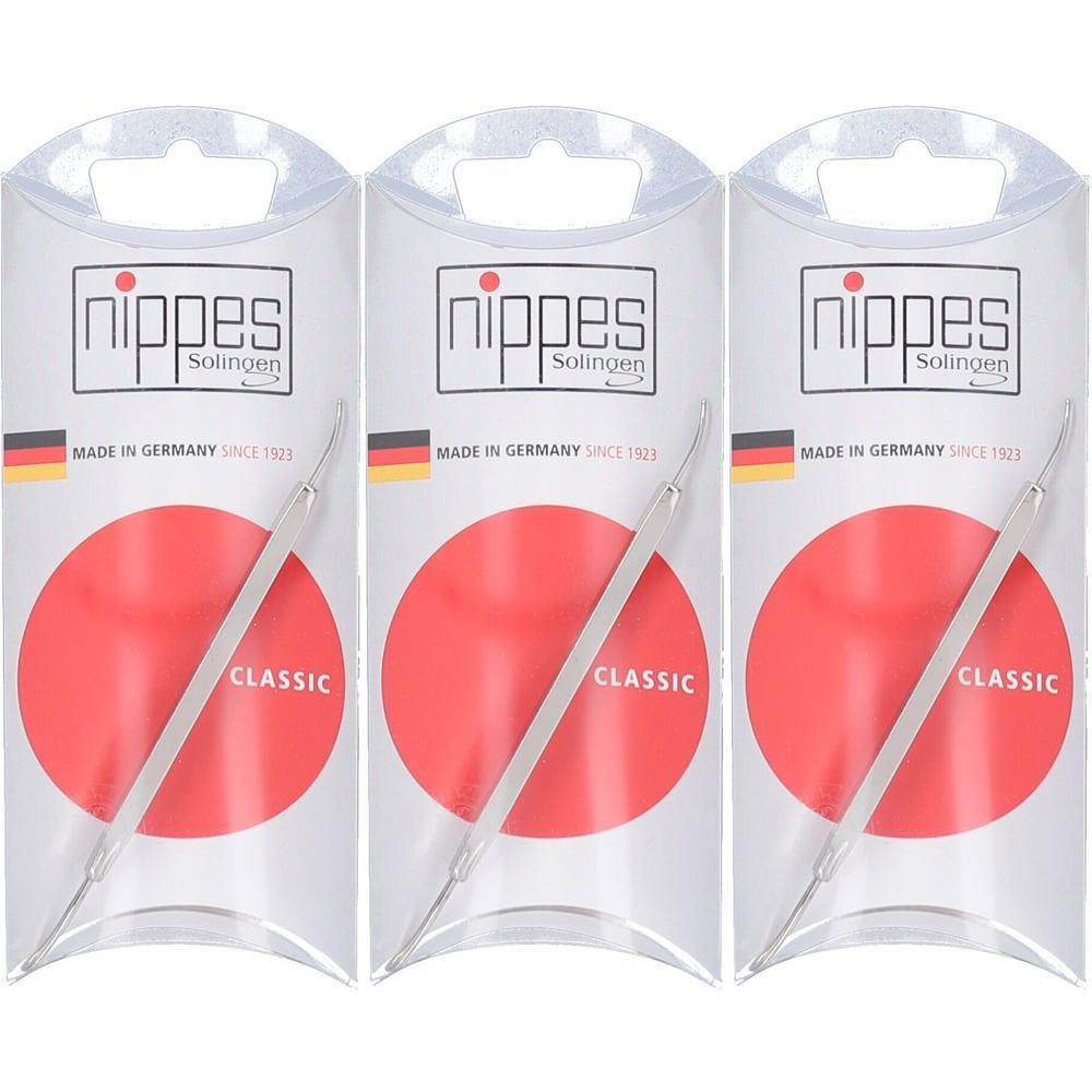 Trois paquets de Nippes Solingen Classic, extracteurs de comédons en métal.