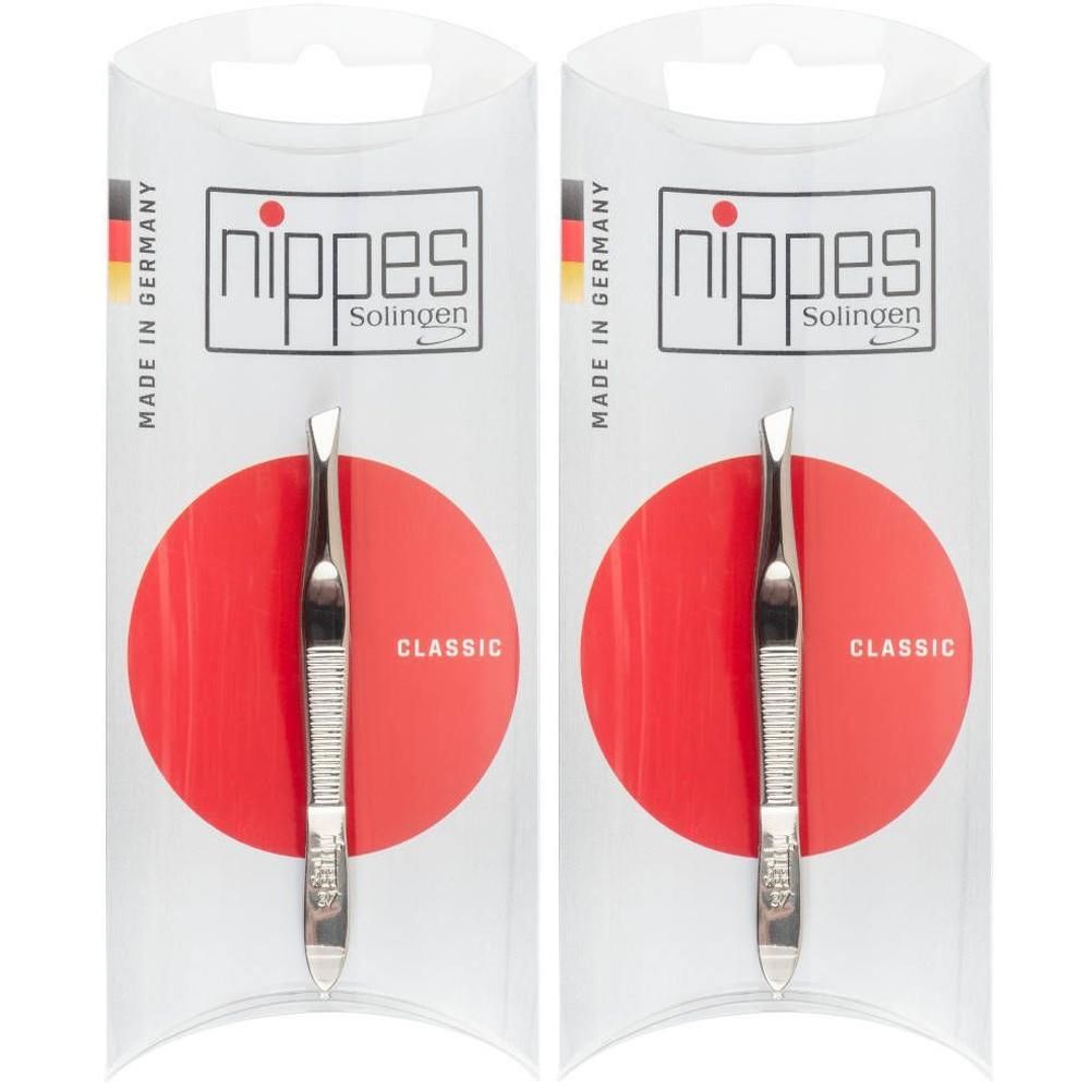 Twee Nippes pincetten, schuin, Classic, Made in Germany