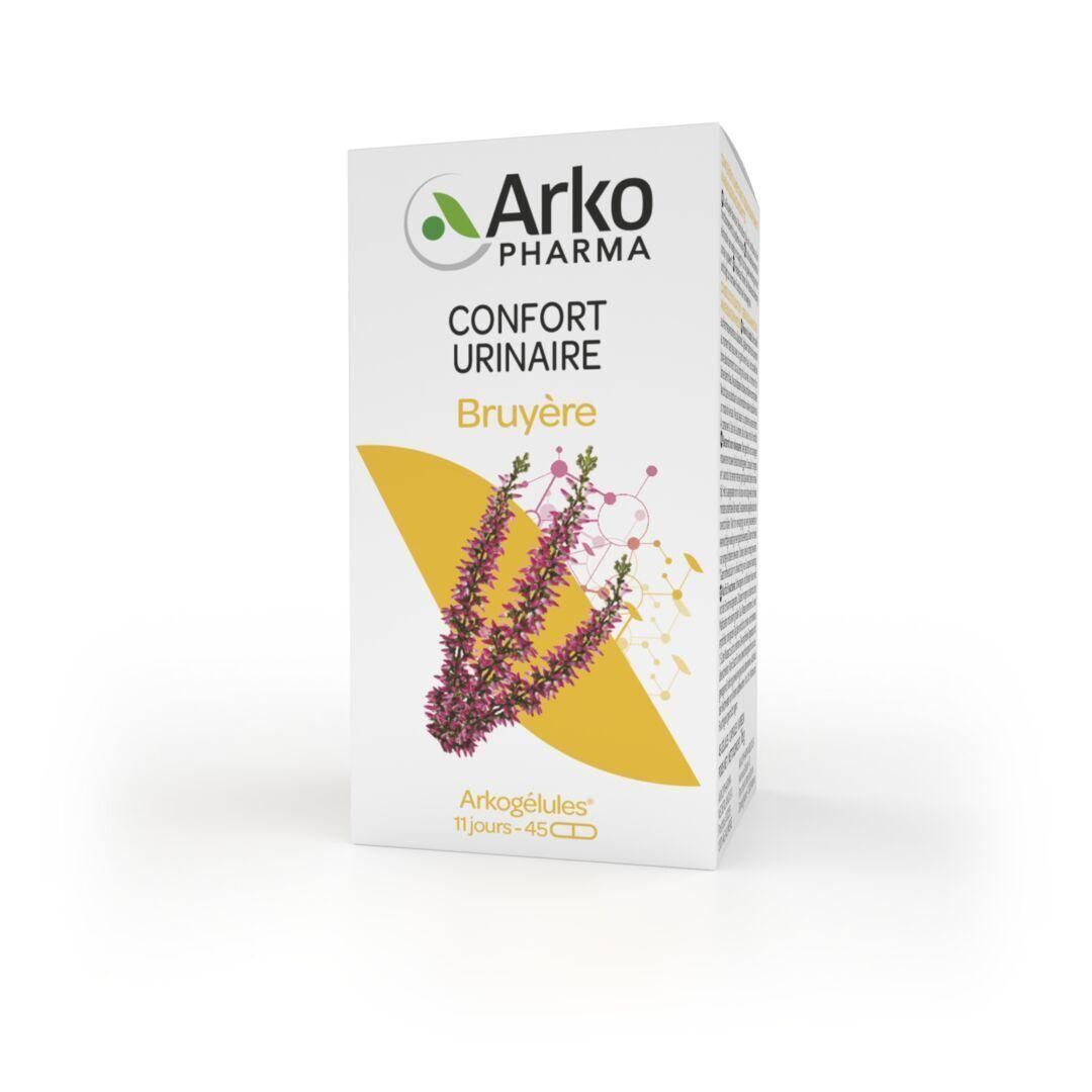 Arkogelules Bruyère pour confort urinaire. Boîte de 45 gélules.