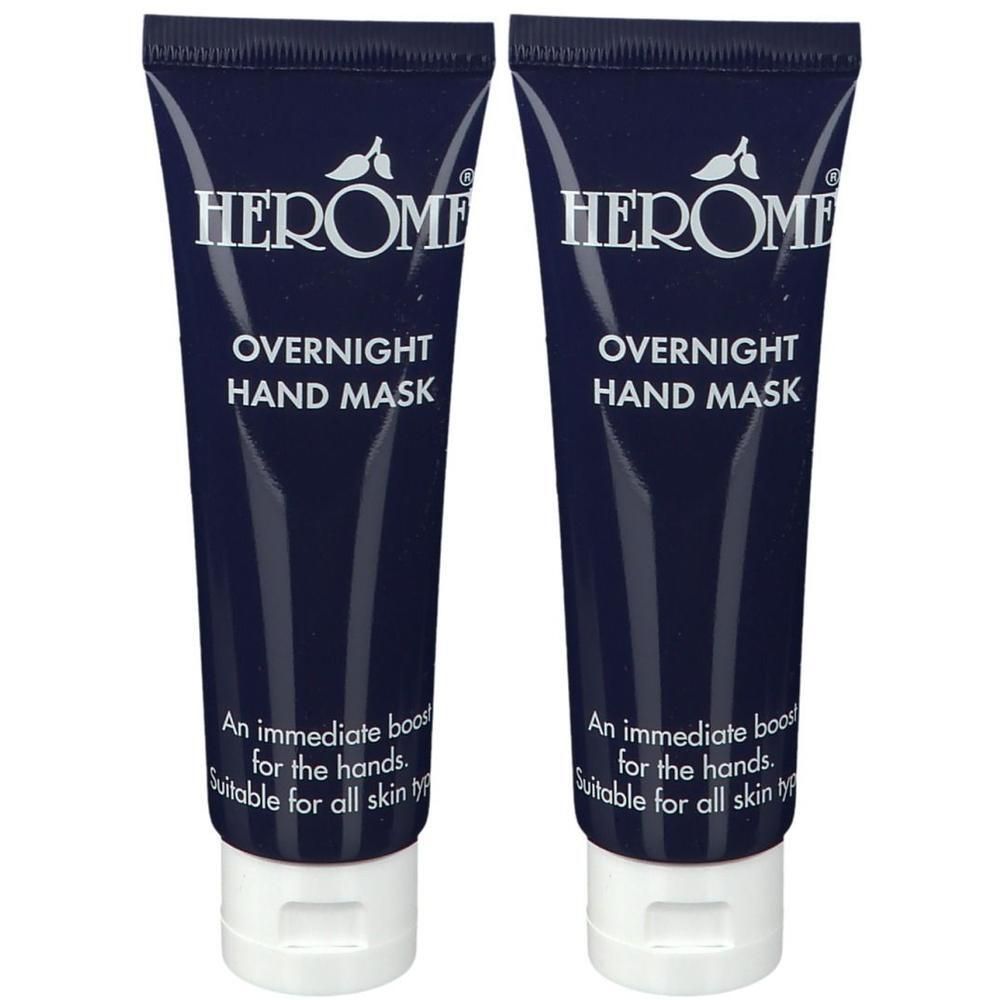 Deux tubes foncés de Masque Mains Nuit Herôme.