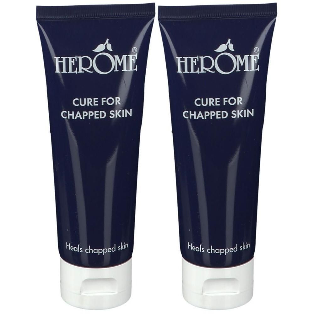 Deux tubes foncés avec Herôme Traitement Anti-Gerçures.