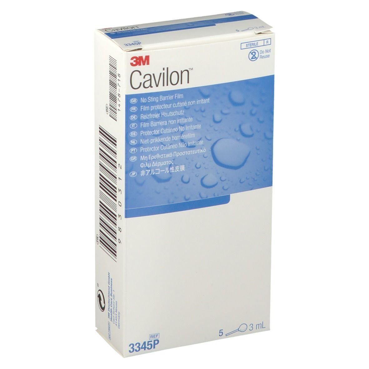 3M Cavilon Huidbeschermende Film, 5x3ml verpakking. Steriel, niet irriterend.