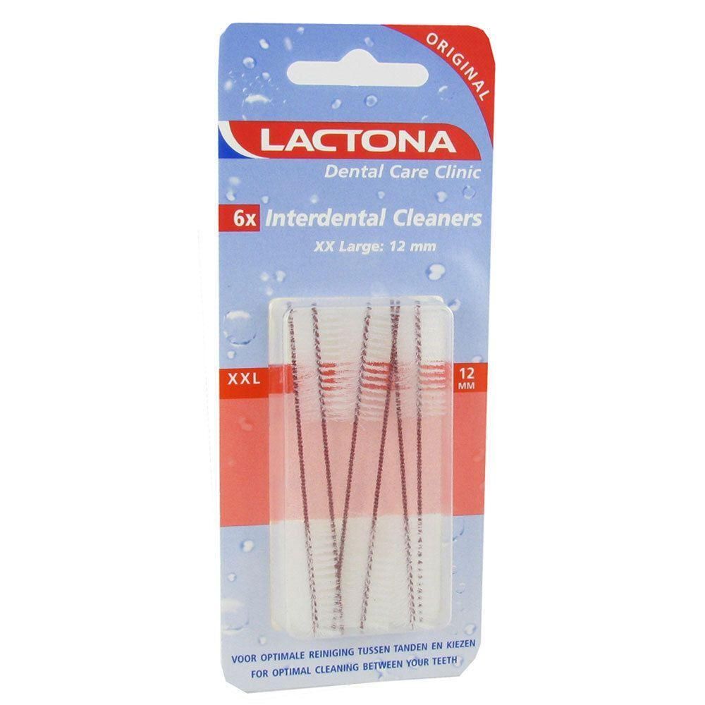 Pack de 6 Nettoyeurs Interdentaires Lactona, XXL, 12 mm.
