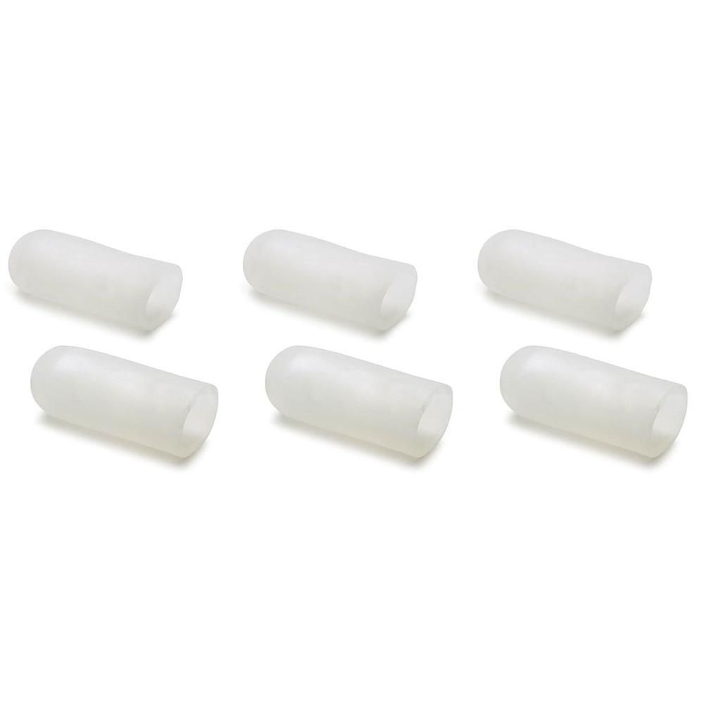Six protège-doigts transparents en silicone.