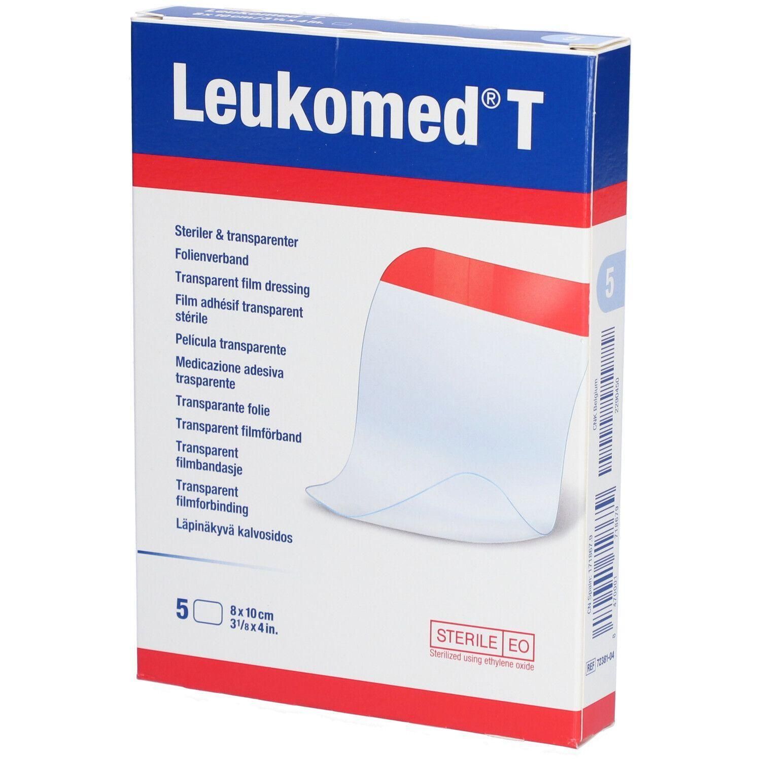 Leukomed T: Steriel, transparant folieverband, 8x10cm.