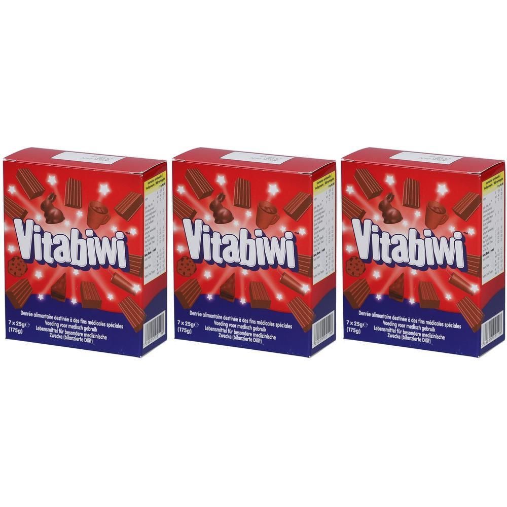 Biscuits Vitabiwi en emballage rouge avec étoiles et illustrations du produit.