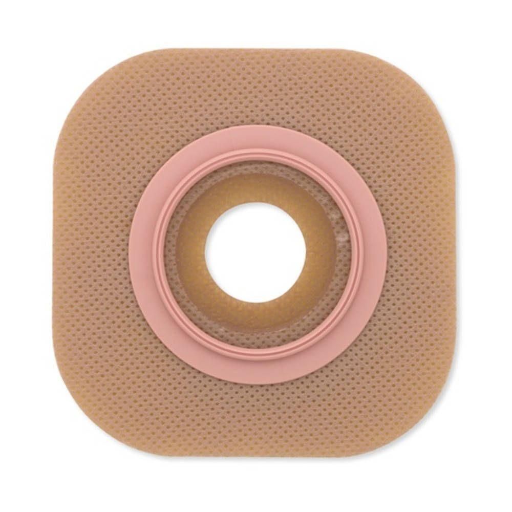 Hollister Conform2 stomaonderplaat met kleefrand en roze ring.