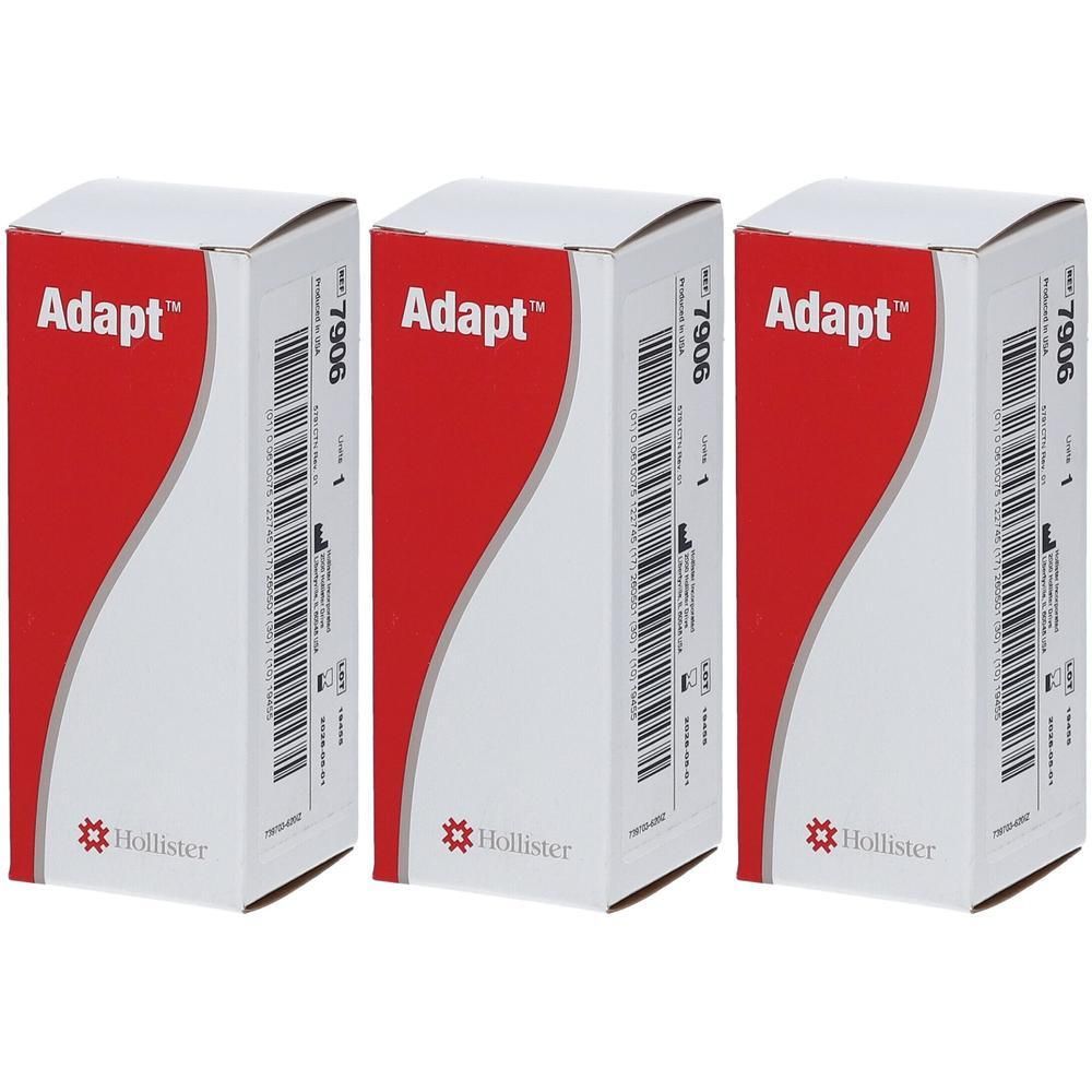 Drie dozen van het product Adapt van Hollister, Ref. 7906. Rood en wit design.