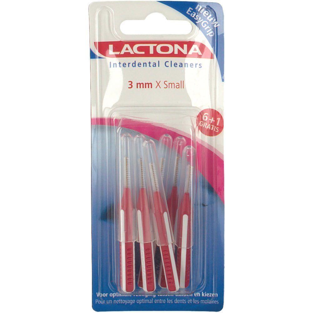 Brossettes interdentaires Lactona, 3 mm X Small, lot de 7.