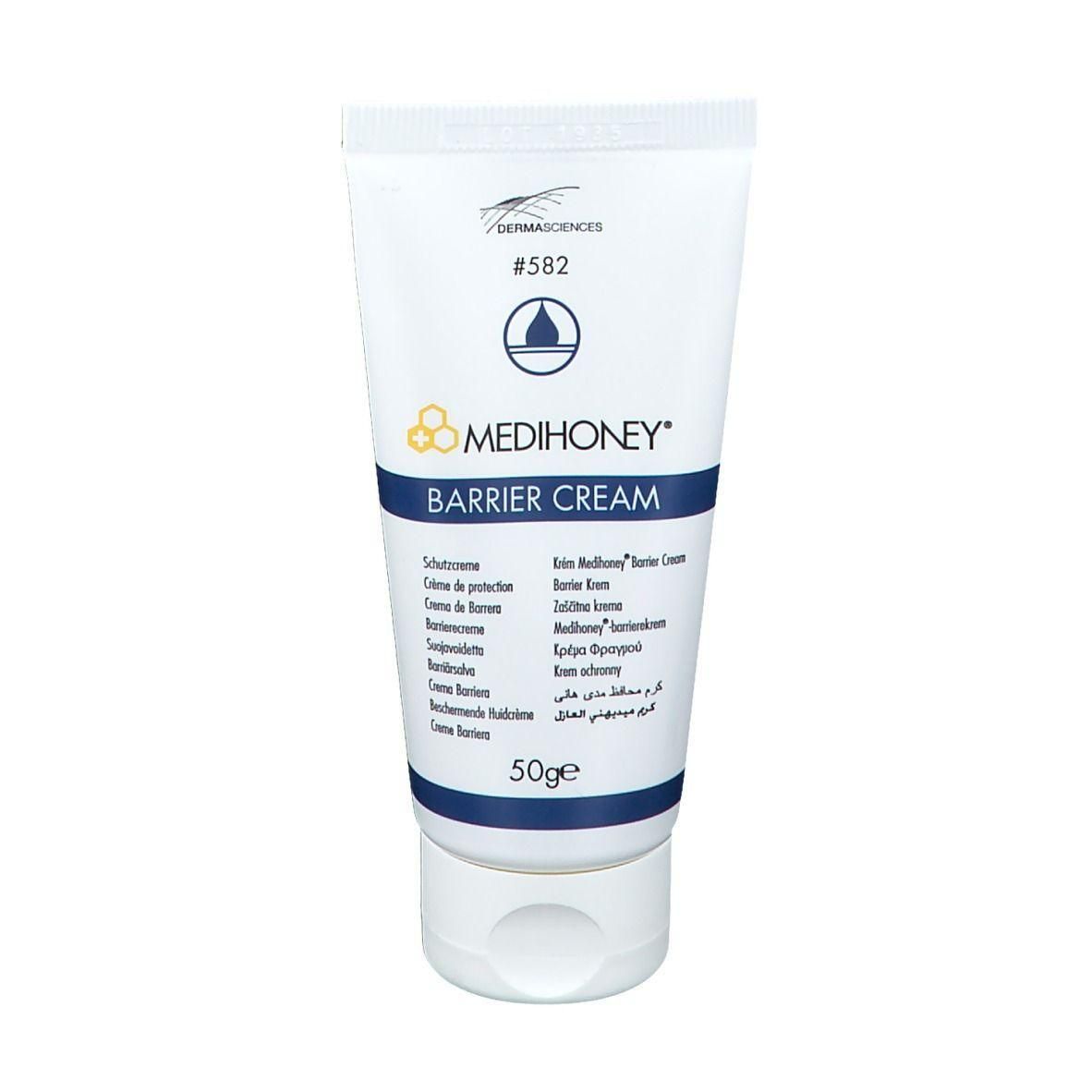 Tube de crème barrière Medihoney, 50g. Crème protectrice pour la peau.
