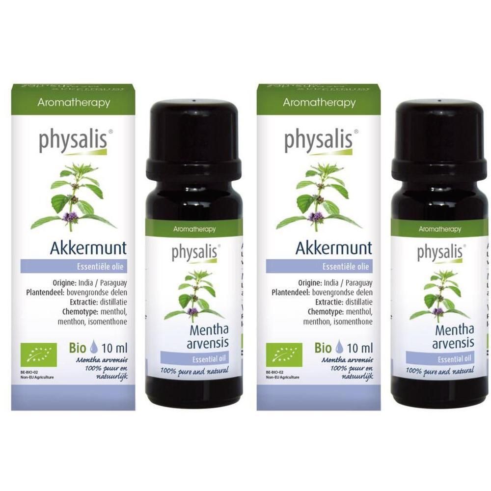 Physalis Akkemunt etherische olie bio, 10 ml flesje.