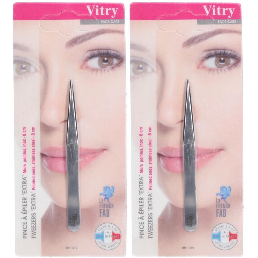 Vitry Pince à épiler Mors Extra Pointus, roestvrij staal, 8 cm.