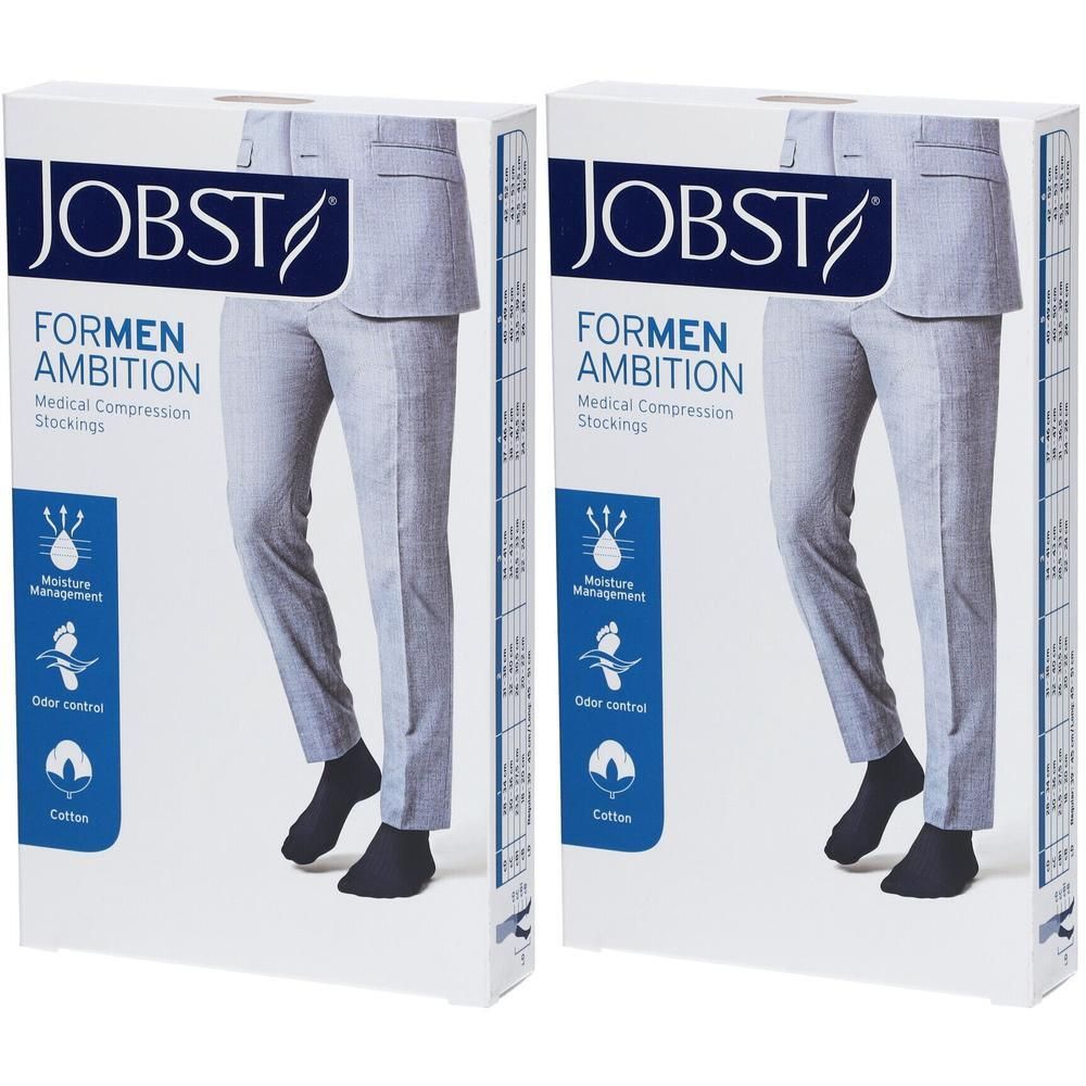 JOBST For Men Ambition Kniekous Compressieklasse 1 AD Navy Medium