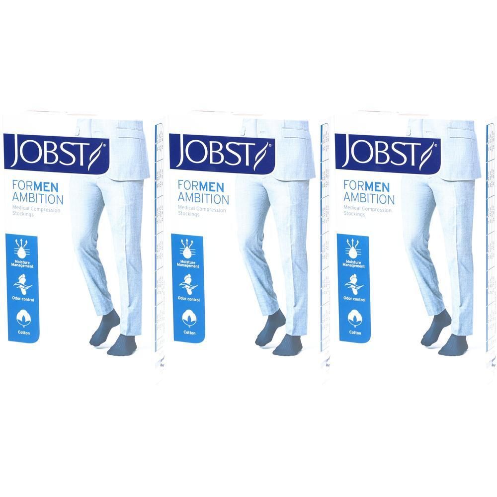 JOBST For Men Ambition Chaussettes Classe de compression 1 AD Noir Medium