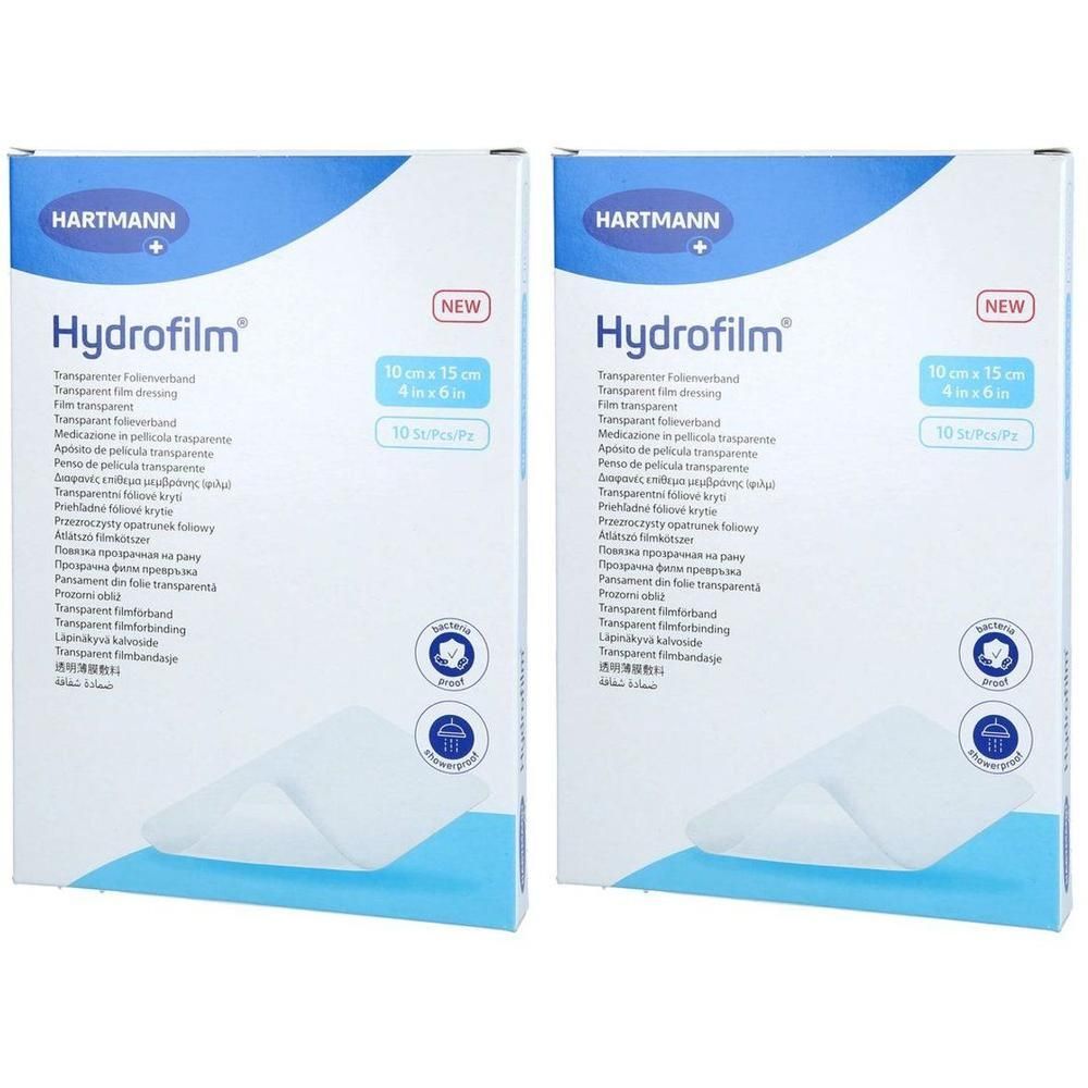 Hartmann Hydrofilm pansement, 10 cm x 15 cm, 10 pièces.
