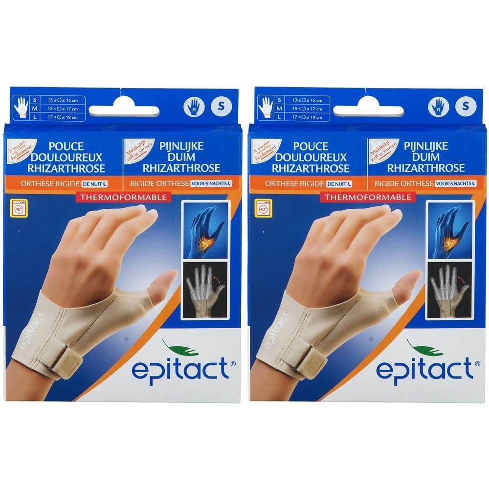 Epitact duimbrace rhizartrose, beige, met klittenbandsluiting.