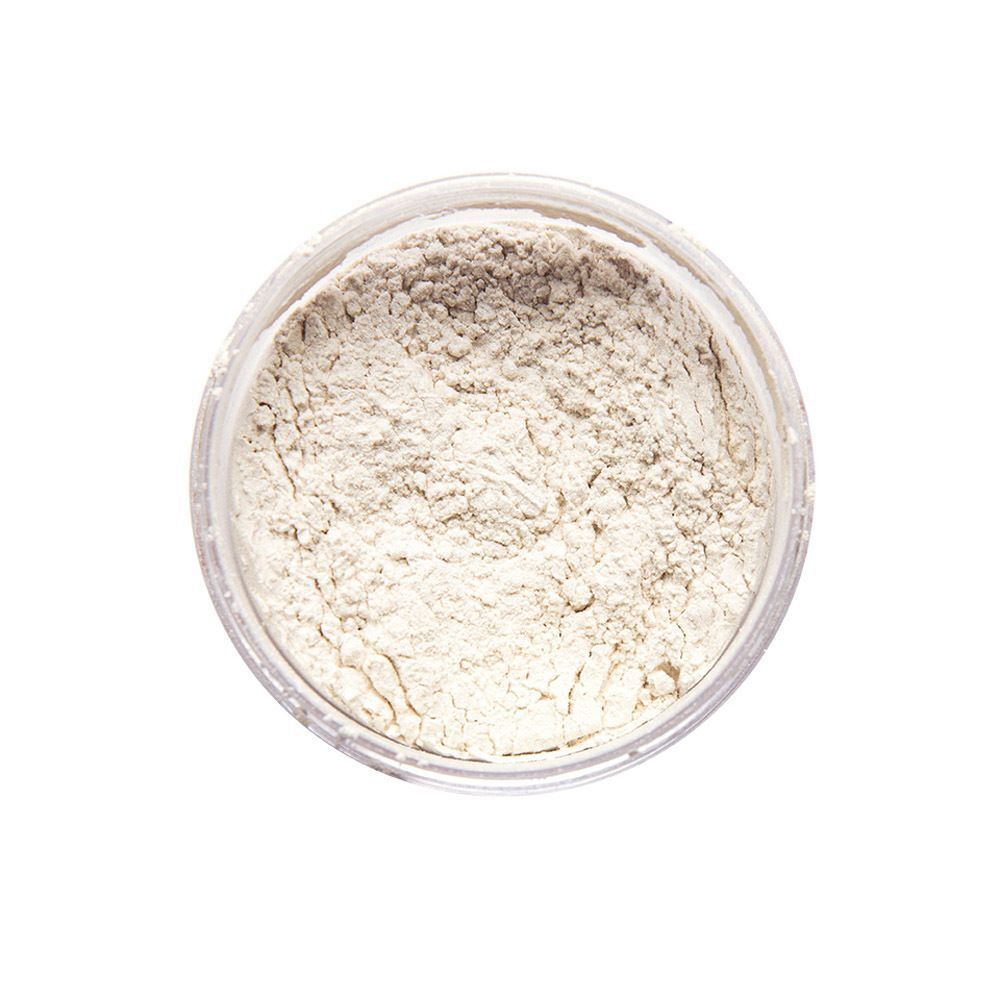 Poudre Cent Pur Cent Mineral Highlighter dans un pot ouvert, vue de dessus.