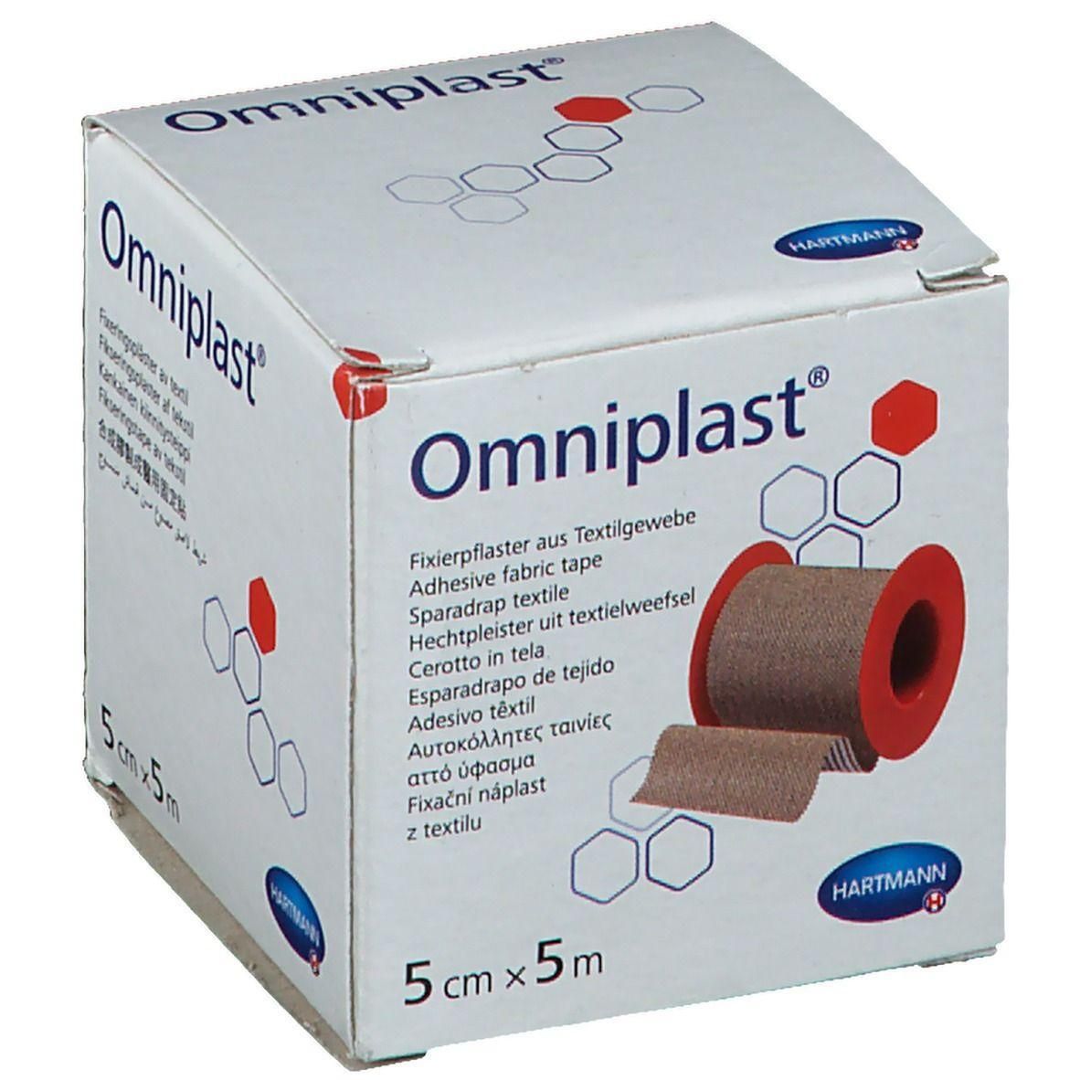 Omniplast sparadrap textile, 5cm x 5m.
