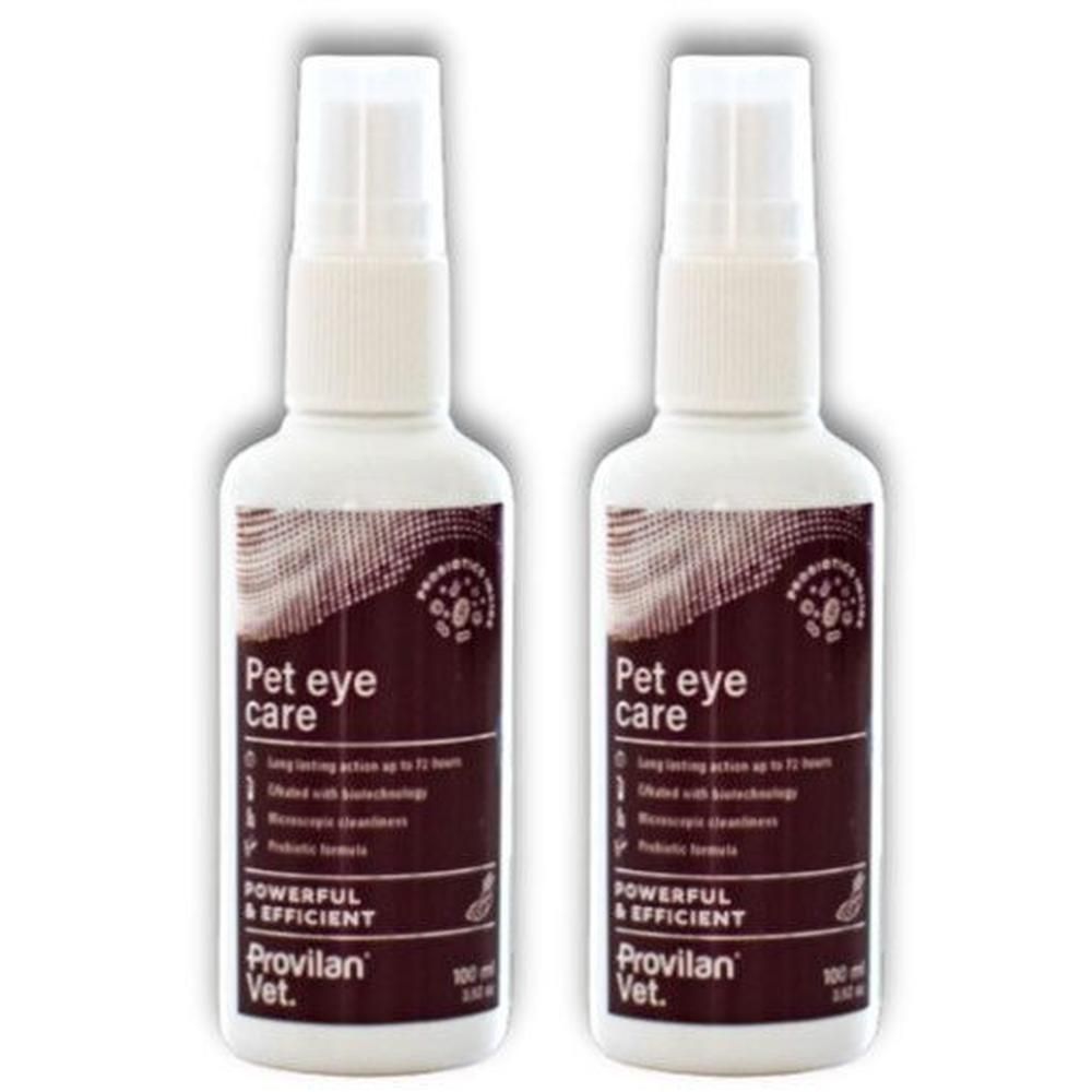 Twee sprayflessen Provilan Pet Eye Care, 100 ml.