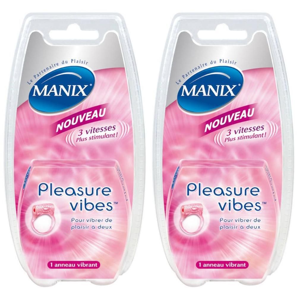 Deux anneaux vibrants Manix Pleasure Vibes 3 vitesses sous blister.