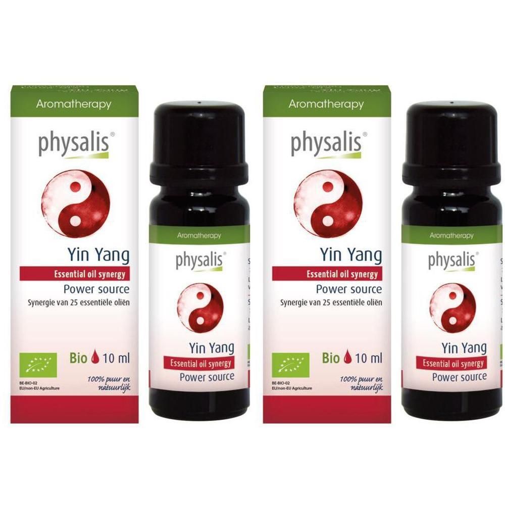 Physalis Yin Yang Bio etherische olie synergie, 10ml flesje.