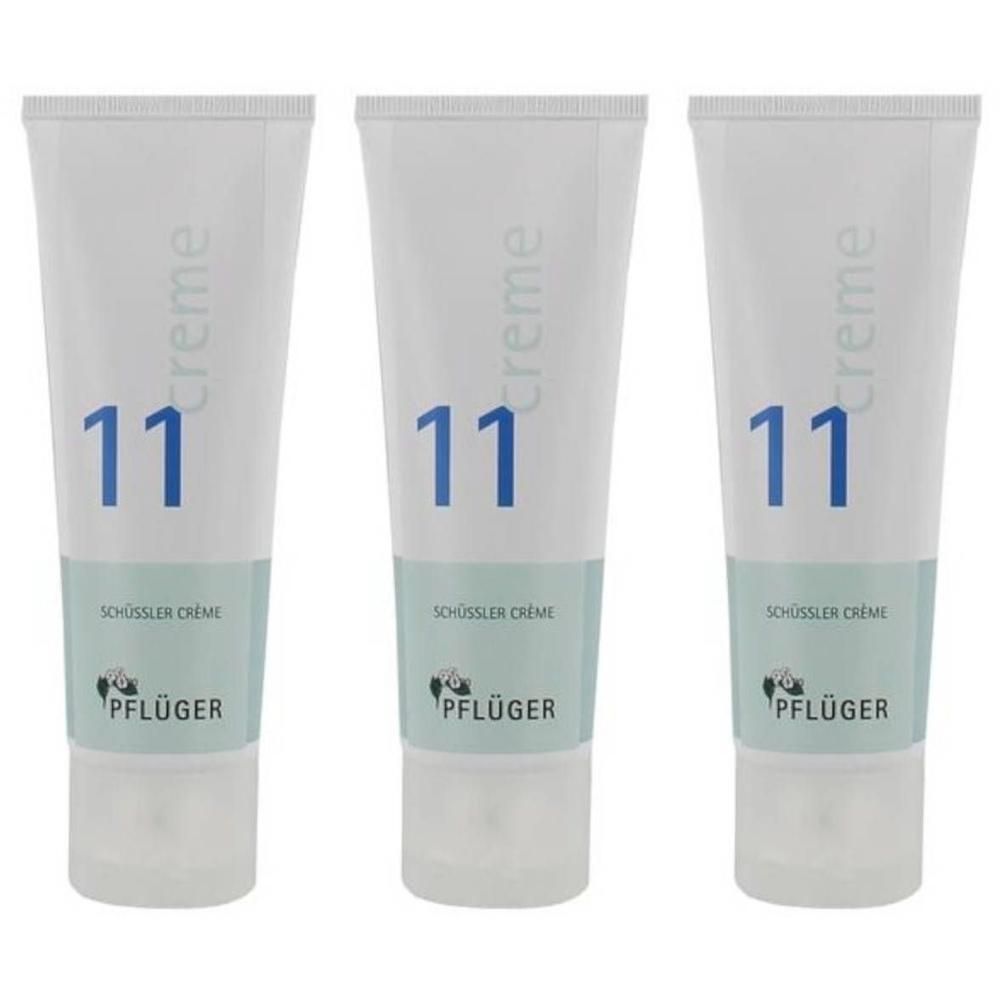 Trois tubes de Crème Schüssler N°11 de Pflüger.