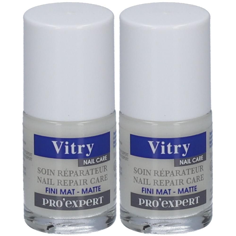 Deux flacons Vitry Nail Care Soin Réparateur Pro Expert. Soin des ongles mat.