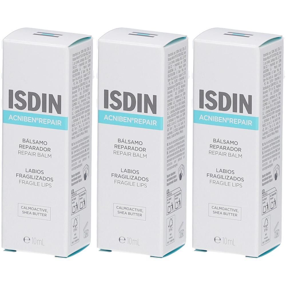 ISDIN Acniben Repair Baume Réparateur pour lèvres fragiles, 10ml.