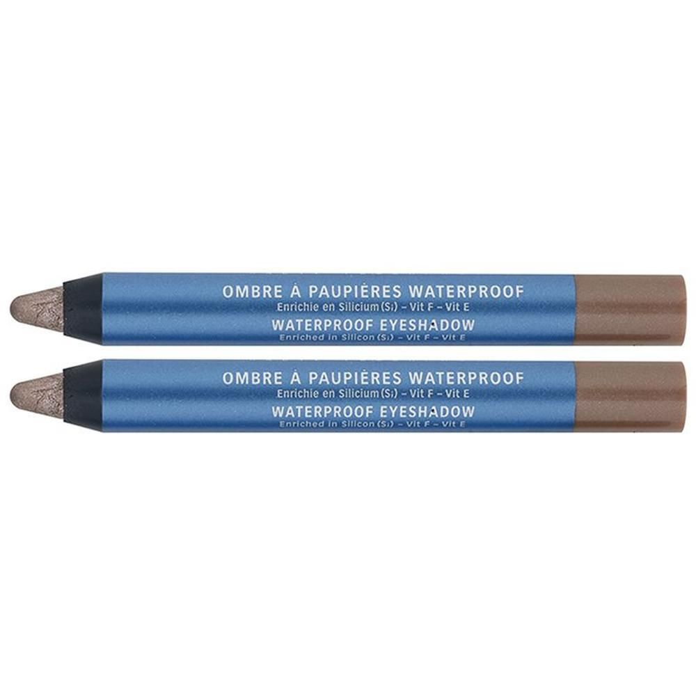 Deux crayons khôl waterproof couleur or rose. Enrichis en silicium et vitamine E.