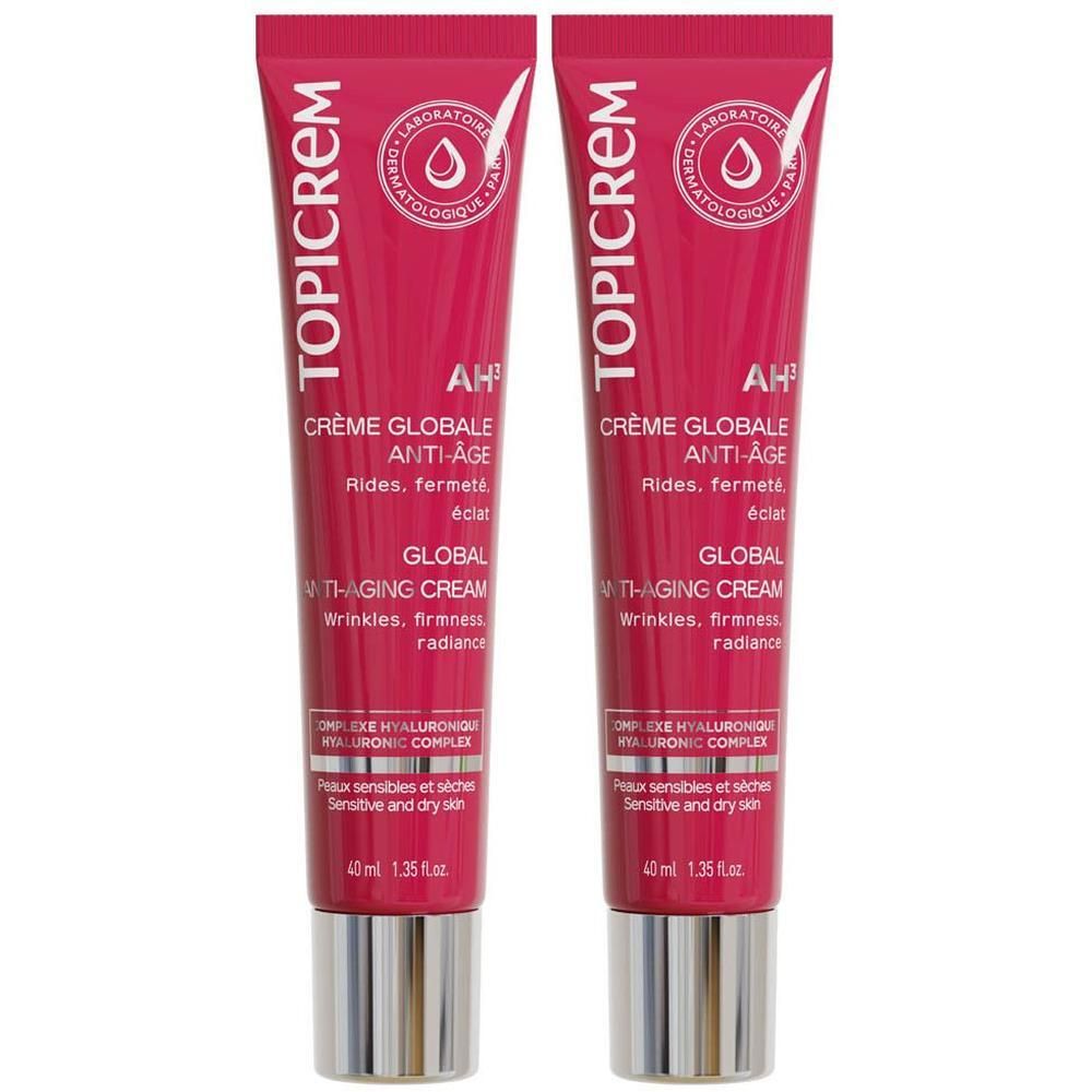 Twee Topicrem AH3 Anti-Aging crèmetubes, 40ml.