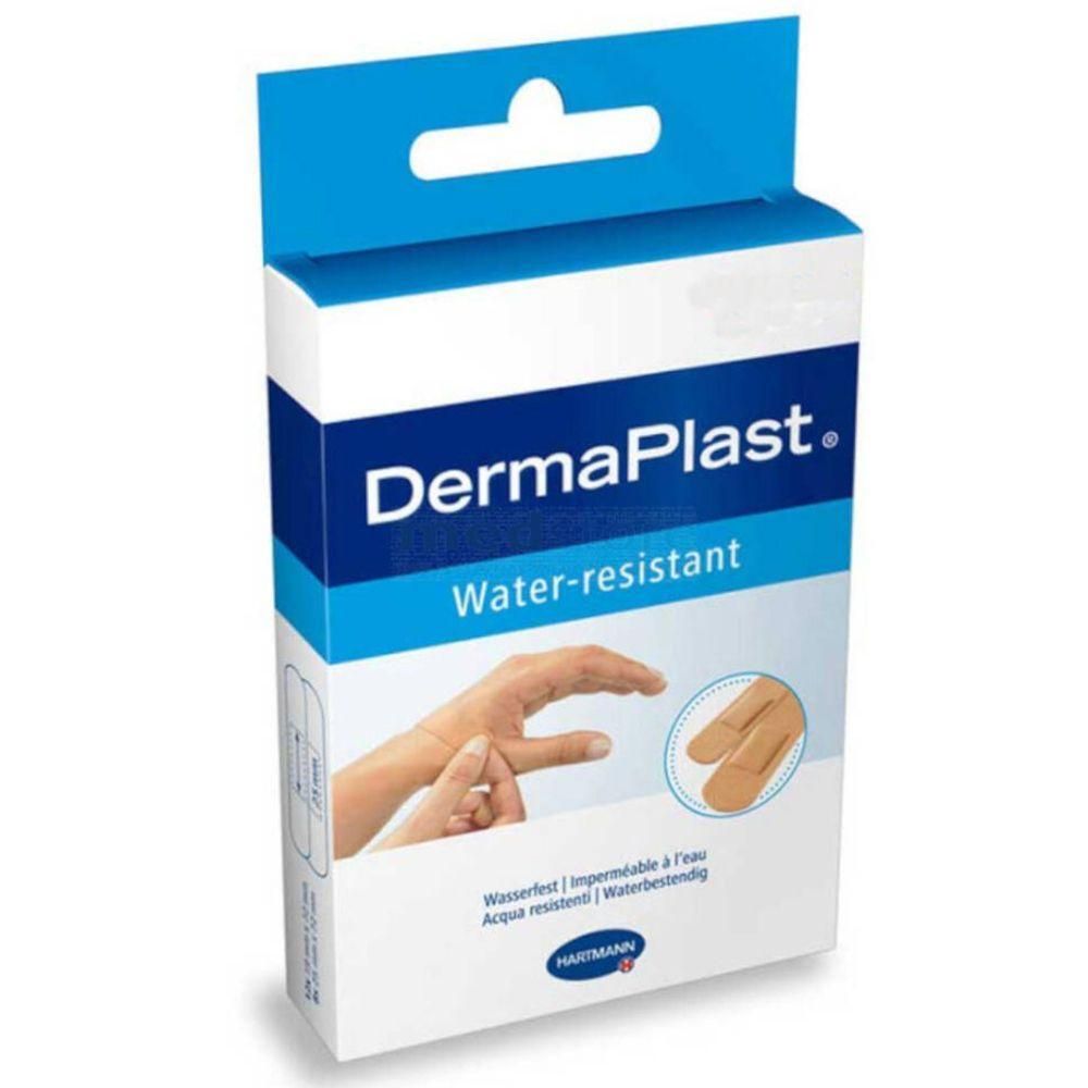 Emballage de pansements Hartmann DermaPlast résistants à l'eau.