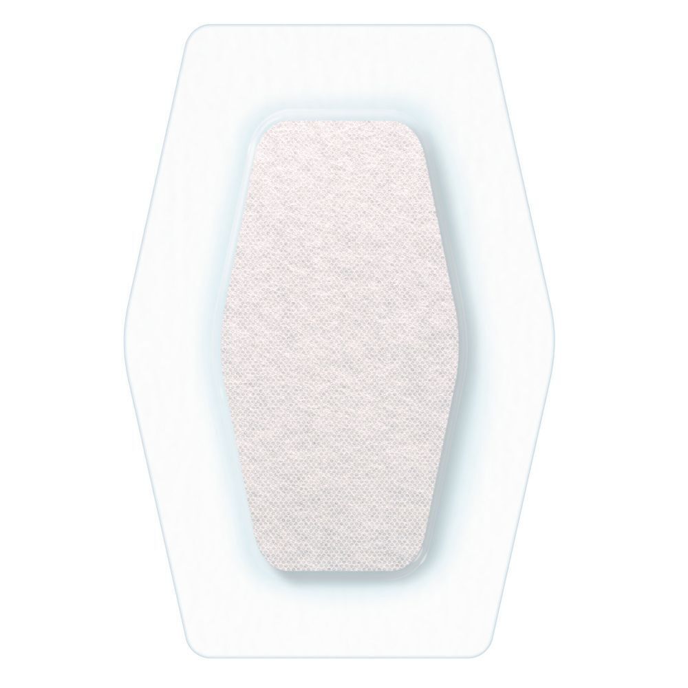 Individuele Nexcare Aqua Clear Maxi pleister, transparant, met wondkussen.