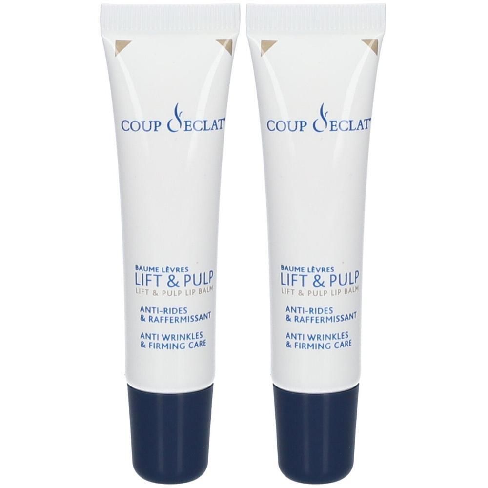 Twee tubes Coup D'eclat® Baume Lèvres Lift & Pulp lippenbalsem.