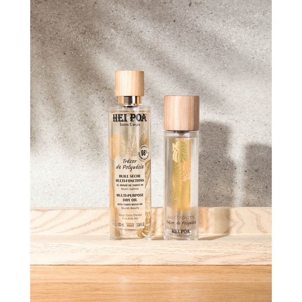 Fles Eau de Toilette en fles Multi-Purpose Dry Oil Trésor de Polynésie.