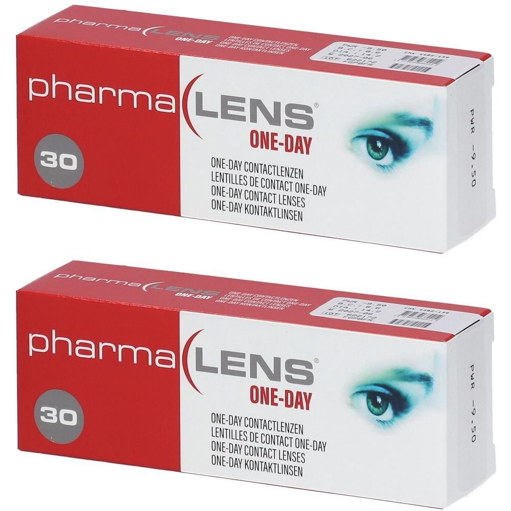 Lentilles de contact Pharma Lens One-Day, 30 lentilles, puissance -9.50.