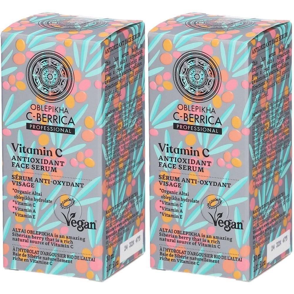 Twee dozen Oblepikha C-Berrica Vitamine C Antioxidant Gezichtsserum.