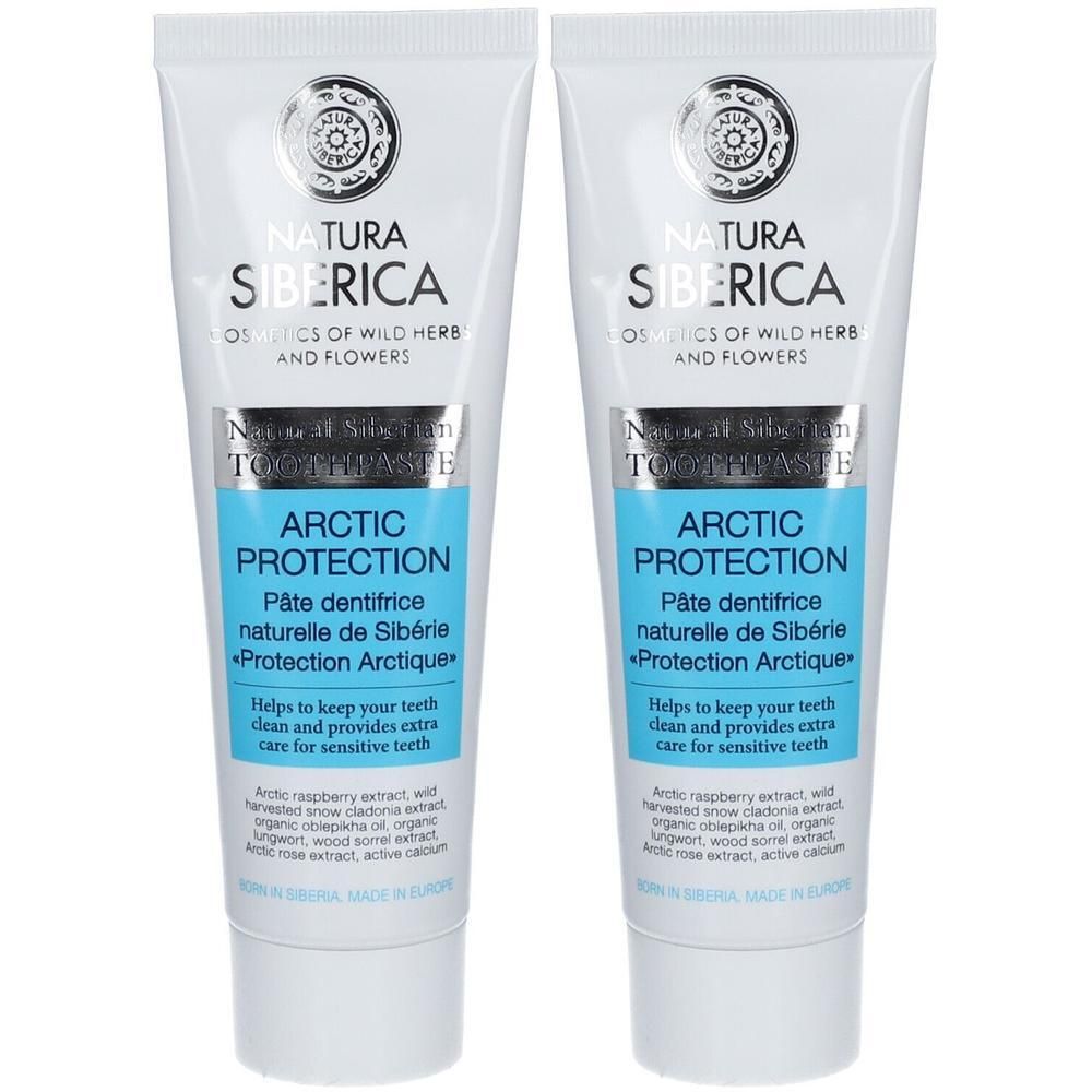 Deux tubes de dentifrice Natura Siberica "Arctic Protection".
