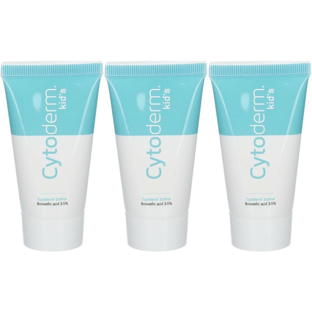 Drie tubes Cytoderm Kids crème met azelaïnezuur 3,5%.