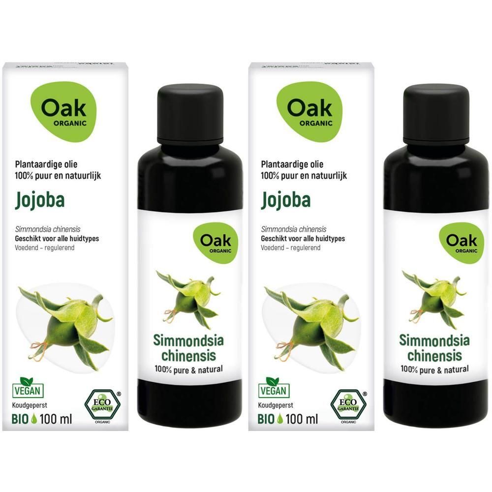 Oak Jojoba plantaardige olie, 100% puur & natuurlijk, BIO 100 ml.