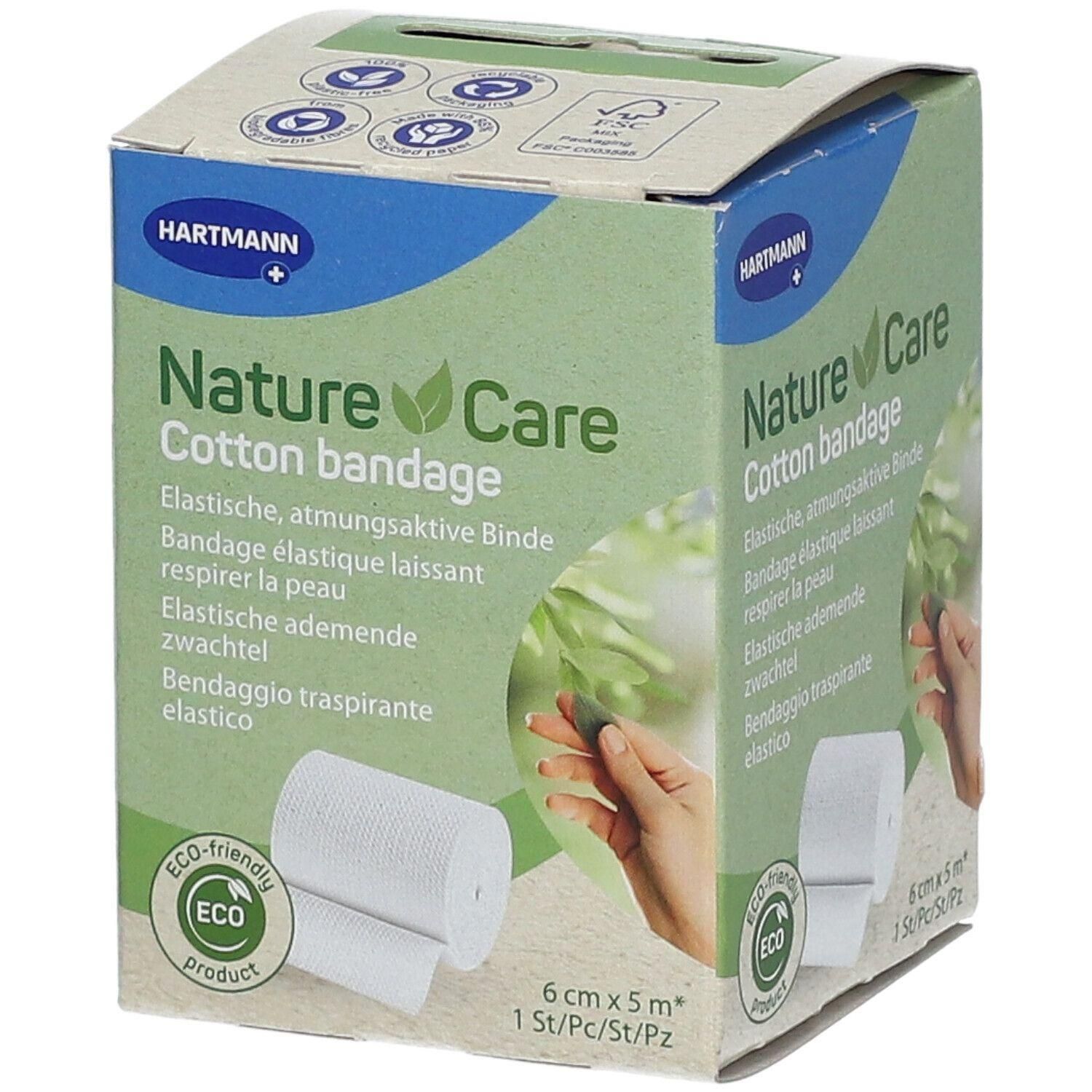 Hartmann NatureCare Cotton Bandage: Elastisch, ademend verband van katoen.