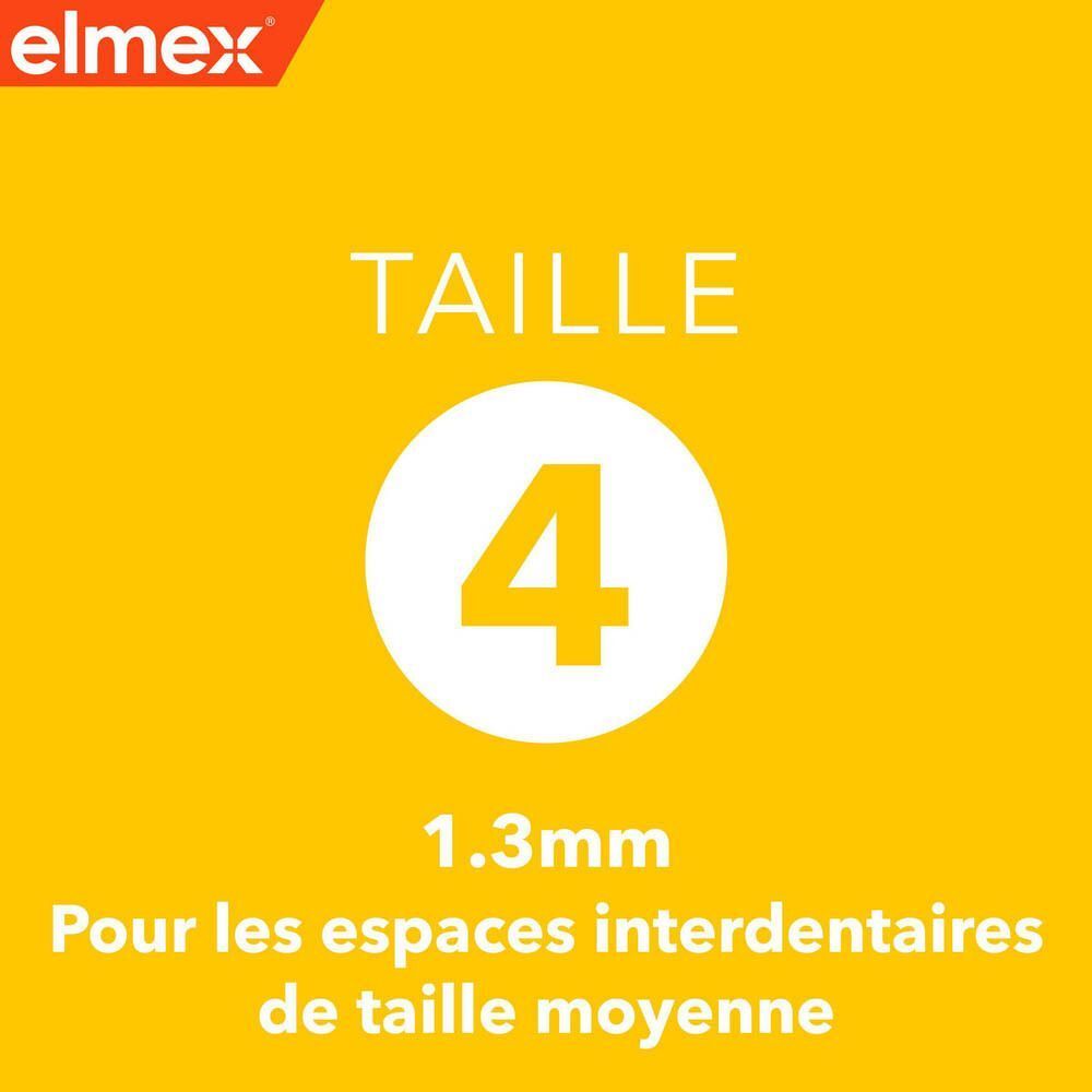 Elmex : Taille 4 (1,3 mm) pour les espaces interdentaires de taille moyenne.