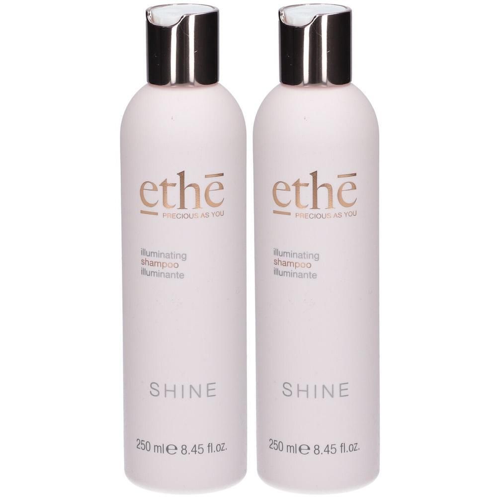 Twee flessen Ethè Shine Illuminating Shampoo, elk 250 ml.