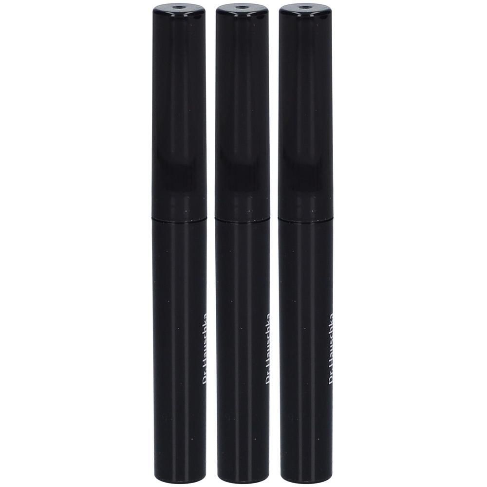 Trois stylos noirs avec inscription argentée.