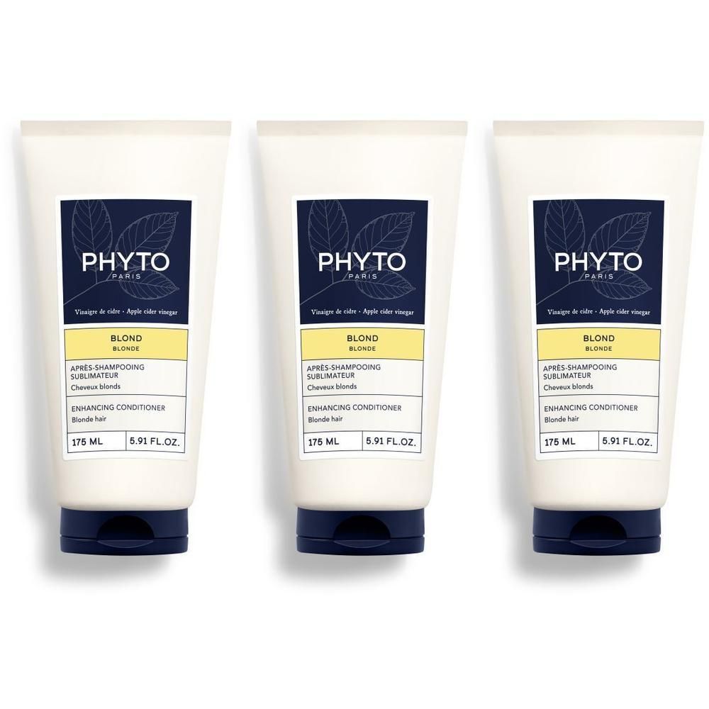Drie Phyto Paris tubes voor blond haar, 175 ml.