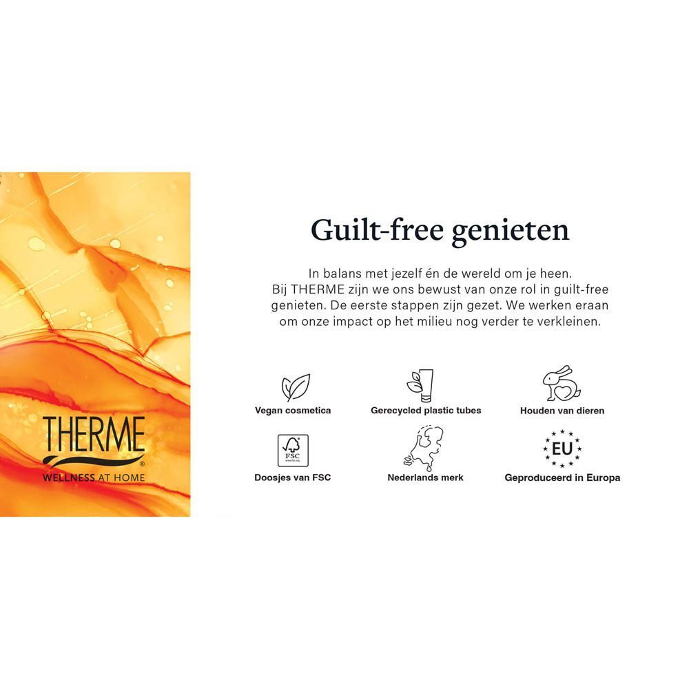 Productinformatie en keurmerken voor Therme Orange Happiness.