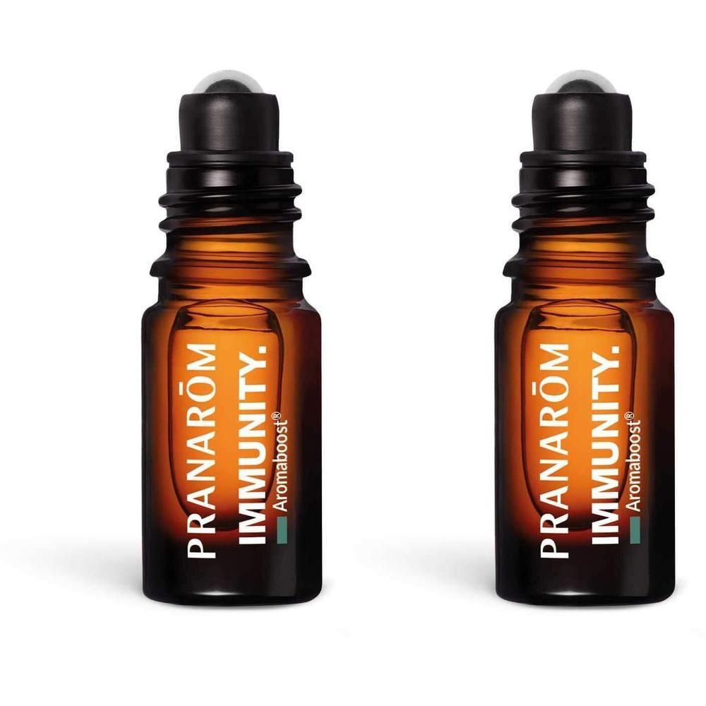 Twee Pranarôm Immunity Roll-on flesjes.