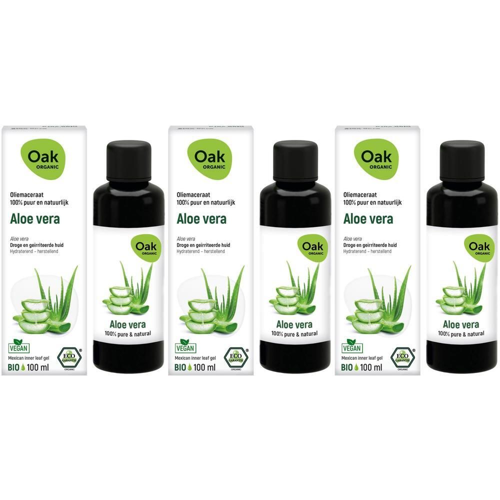 Flesjes met Aloë Vera olie, 100 ml.