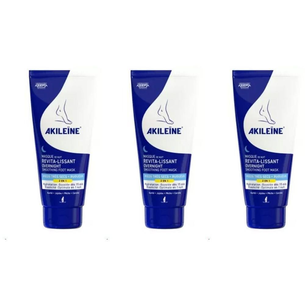 Trois tubes de Masque de Nuit Revita-Lissant Akileïne.
