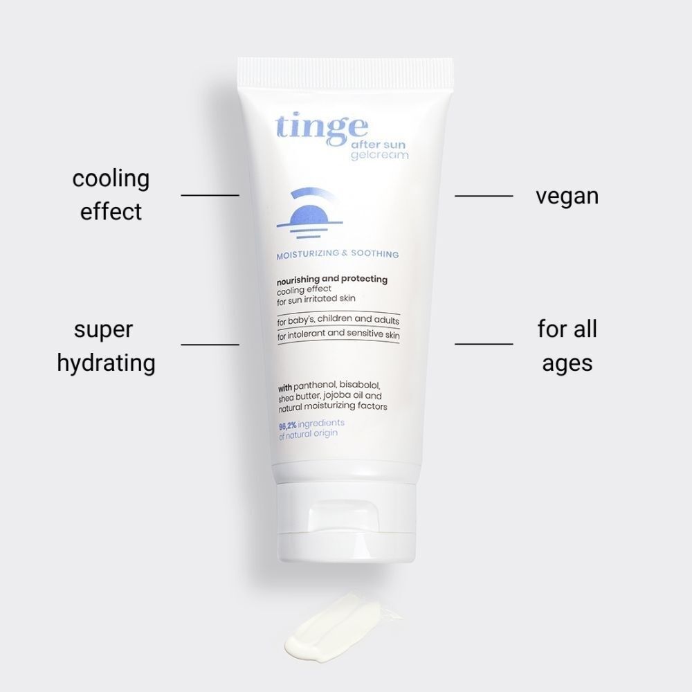 Tinge Gel-Crème Après-Soleil | Peaux Rouges & Échauffées | Rafraîchissant | Hydratant & Réparateur