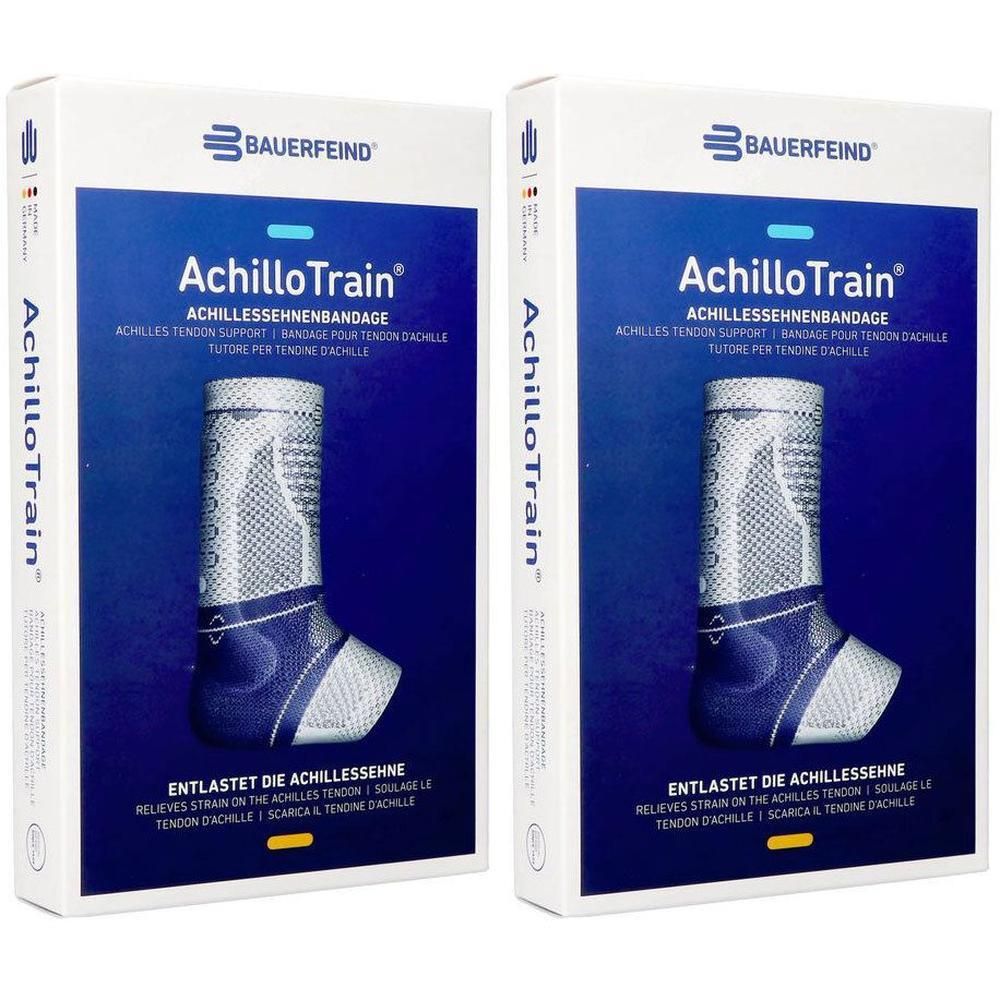 Bauerfeind AchilloTrain Bandage pour Tendon d'Achille Beige, deux paquets.